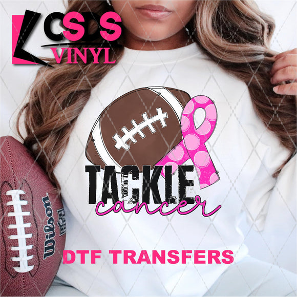 DTF Transfer - DTF003140 Tackle Cancer Football