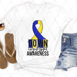 DTF Transfer - DTF003142 Down Syndrome Awareness Ribbon