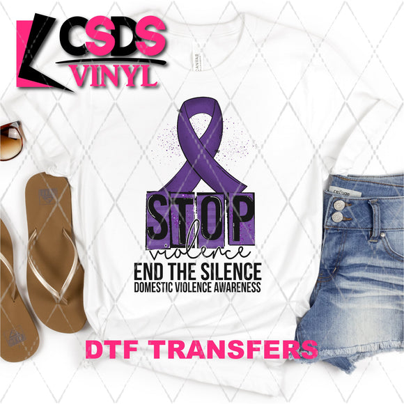 DTF Transfer - DTF003147 End the Silence Domestic Violence