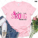 DTF Transfer - DTF003163 She is Strong Proverbs 31:25