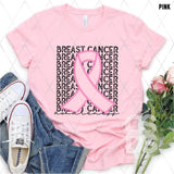 DTF Transfer - DTF003164 Breast Cancer Stacked Word Art
