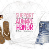DTF Transfer - DTF003168 Support Admire Honor