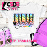 DTF Transfer - DTF003248 Rainbow Chevron Fifth Grade