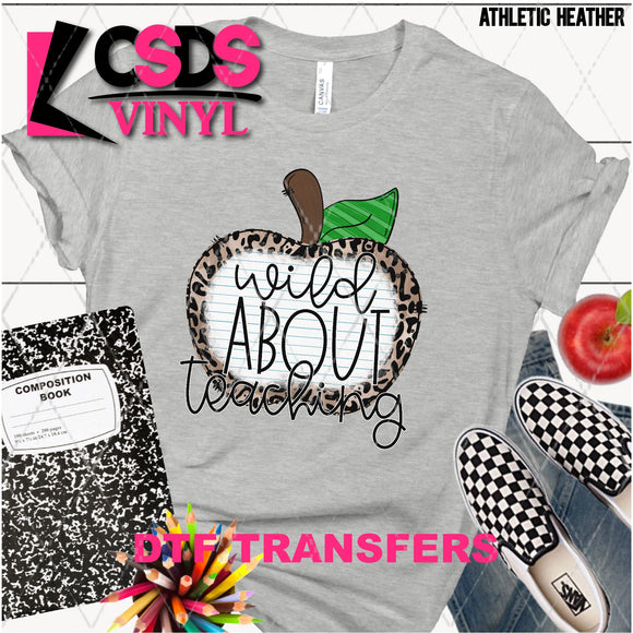 DTF Transfer - DTF003292 Wild About Teaching Leopard Apple