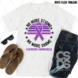 DTF Transfer - DTF003354 No More Stigma No More Shame Overdose Awareness