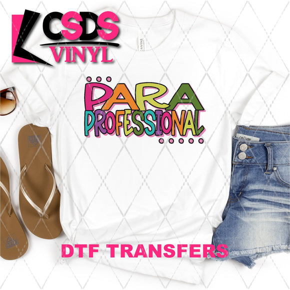 DTF Transfer - DTF003355 Colorful Para Professional