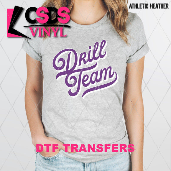 DTF Transfer - DTF003384 Drill Team Purple & White