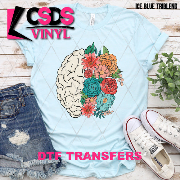 DTF Transfer - DTF003412 Floral Brain