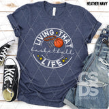 DTF Transfer - DTF003427 Living that Basketball Life White
