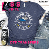 DTF Transfer - DTF003487 Living that Track Life White