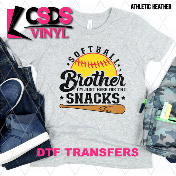 DTF Transfer - DTF003568 Softball Brother Snacks
