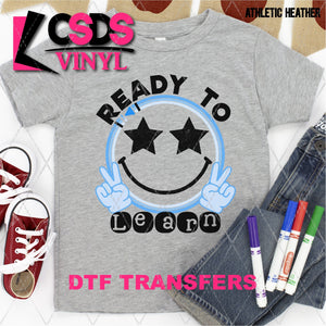 DTF Transfer - DTF003588 Ready to Learn Smile Blue