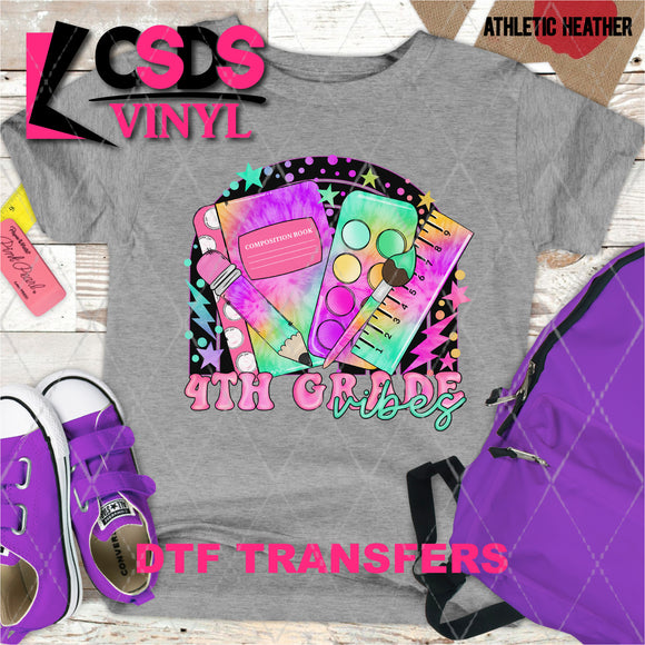 DTF Transfer - DTF003609 Colorful 4th Grade Vibes