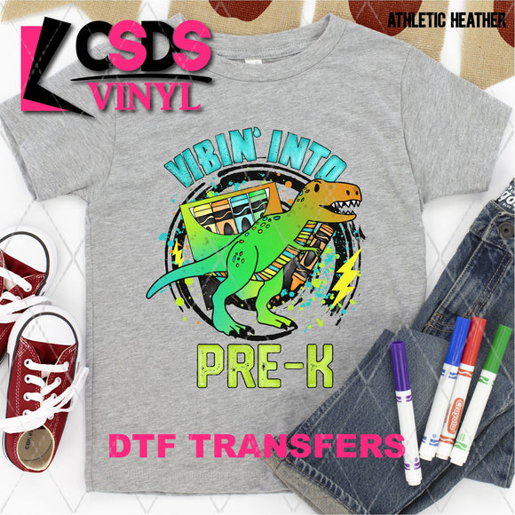 DTF Transfer - DTF003612 Dinosaur Vibin' Into Pre-K