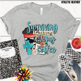 DTF Transfer - DTF003624 Surviving Teaching on Jesus and Coffee