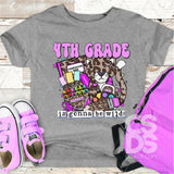 DTF Transfer - DTF003630 4th Grade is Gonna Be Wild Leopard Cat