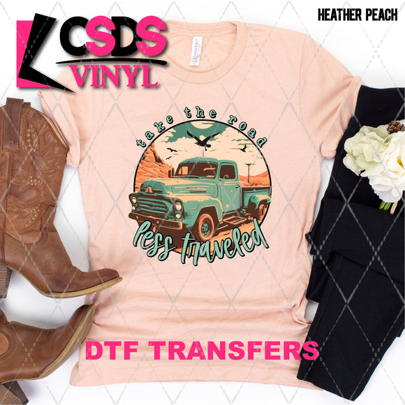DTF Transfer - DTF003806 Take the Road Less Traveled