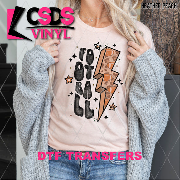 DTF Transfer - DTF003826 Football Leopard Lightning Bolt