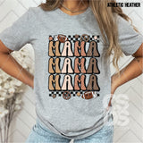 DTF Transfer - DTF003830 Football Mama Retro Stacked Word Art