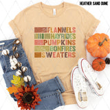 DTF Transfer - DTF003846 Flannels Hayrides Pumpkins