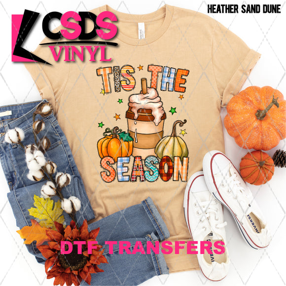 DTF Transfer - DTF003859 Tis the Season Pumpkins and Coffee