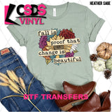 DTF Transfer - DTF003861 Floral Fall is Proof