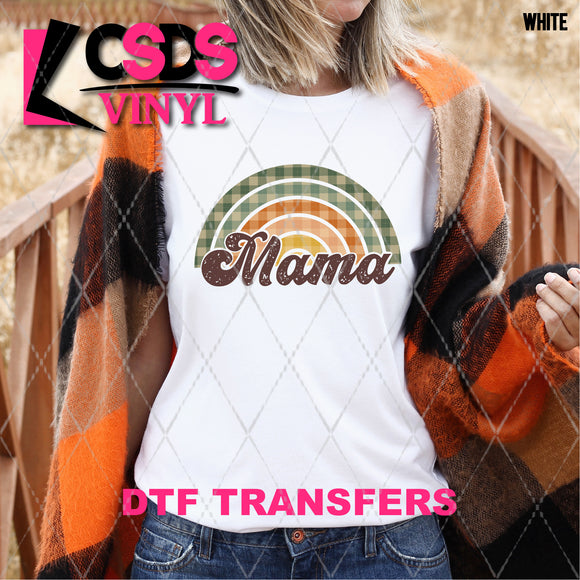 DTF Transfer - DTF003867 Fall Plaid Rainbow Mama
