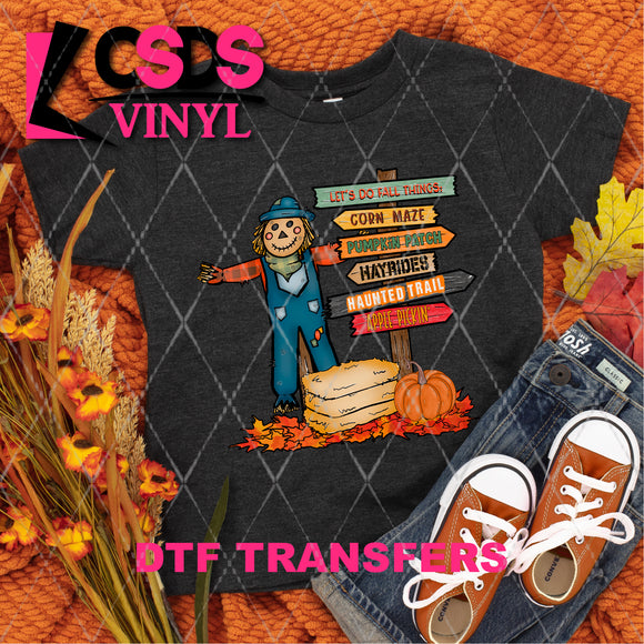 DTF Transfer - DTF003877 Lets Do Fall Things Boy Scarecrow