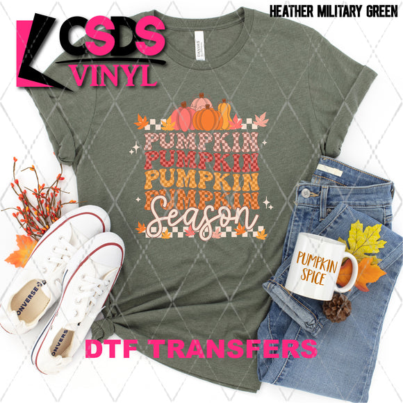 DTF Transfer - DTF003895 Pumpkin Season Stacked Word Art