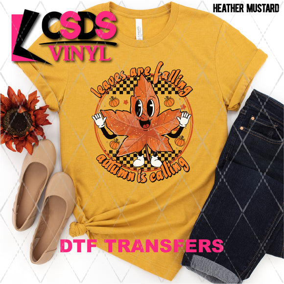 DTF Transfer - DTF003902 Leaves are Falling Autumn is Calling