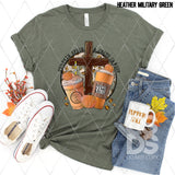 DTF Transfer - DTF003907 Pumpkin Spice & Jesus Christ Coffee and Cross