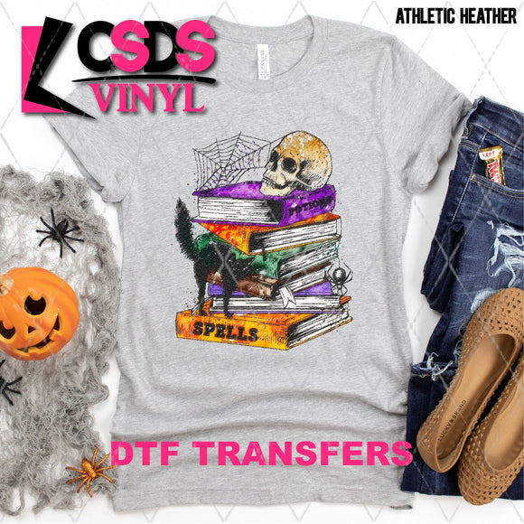 DTF Transfer - DTF003927 Stacked Halloween Books