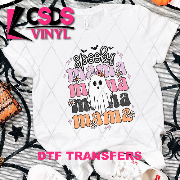 DTF Transfer - DTF003928 Spooky Mama Stacked Word Art Ghost