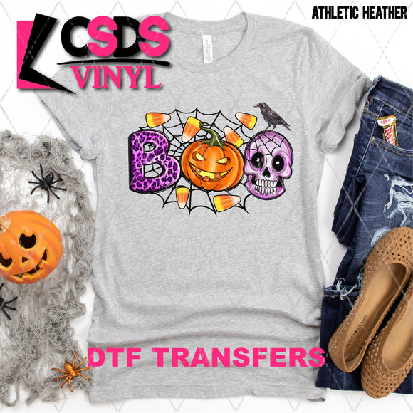 DTF Transfer - DTF003931 Boo Candy Corn Pumpkin Skull