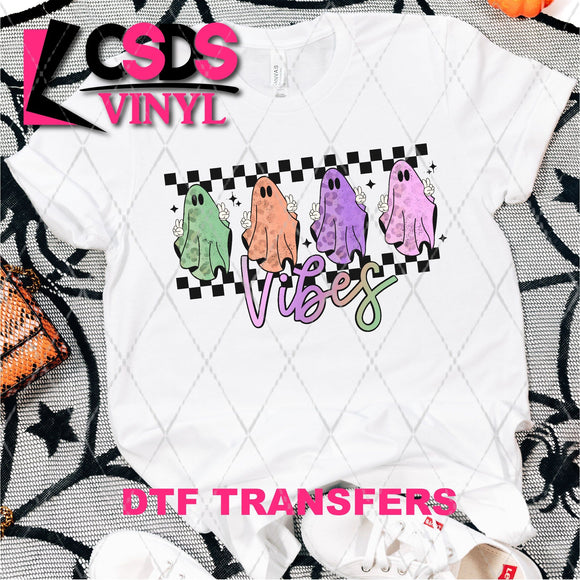 DTF Transfer - DTF003933 Colorful Ghost Vibes