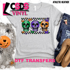 DTF Transfer - DTF003934 Colorful Butterflies and Skulls