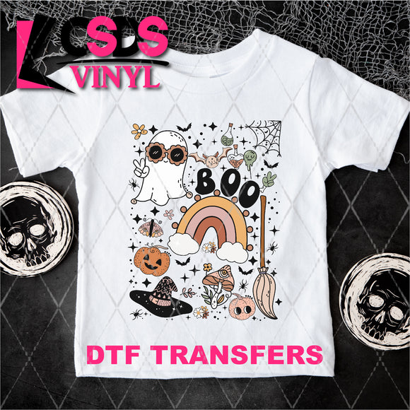DTF Transfer - DTF003958 Retro Halloween Collage