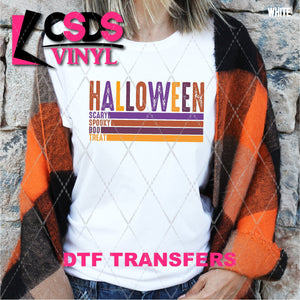 DTF Transfer - DTF003963 Halloween Scary Spooky Boo Treat