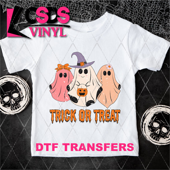 DTF Transfer - DTF003979 Trick or Treat Ghost Trio