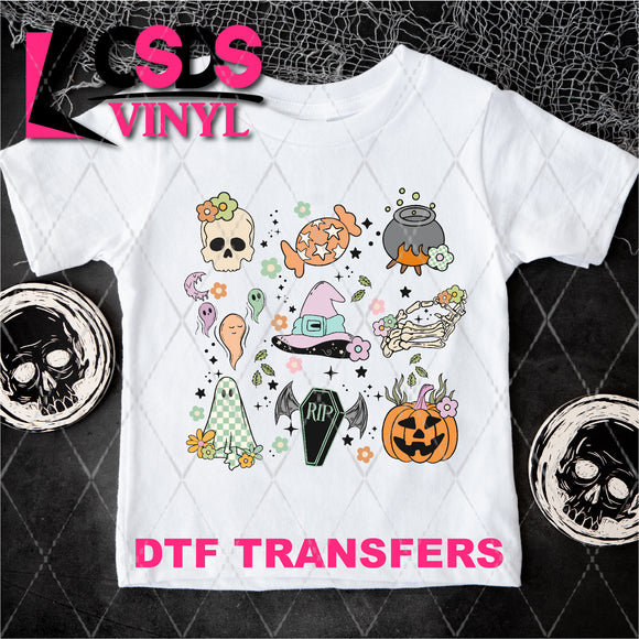 DTF Transfer - DTF003982 Halloween Collage