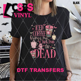 DTF Transfer - DTF003987 Iced Coffee Brings Me Back from the Dead