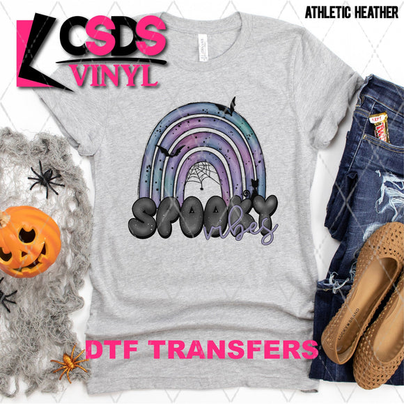 DTF Transfer - DTF003997 Spooky Vibes Watercolor Rainbow