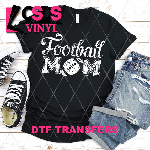 DTF Transfer - DTF004024 Football Mom White