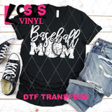 DTF Transfer -  DTF004026 Baseball Mom White