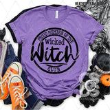 DTF Transfer -  DTF004054 Proud Member of the Wicked Witch Club Black
