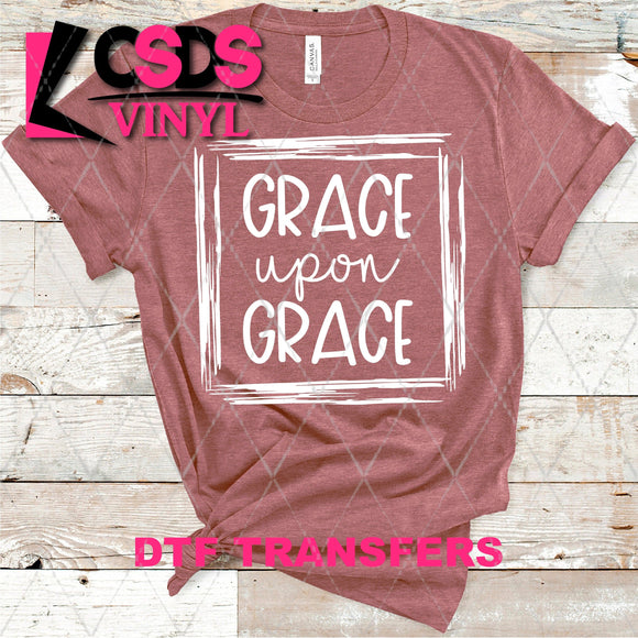 DTF Transfer -  DTF004083 Grace Upon Grace White