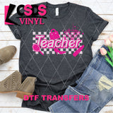 DTF Transfer - DTF004088 Pink Teacher