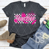 DTF Transfer - DTF004088 Pink Teacher