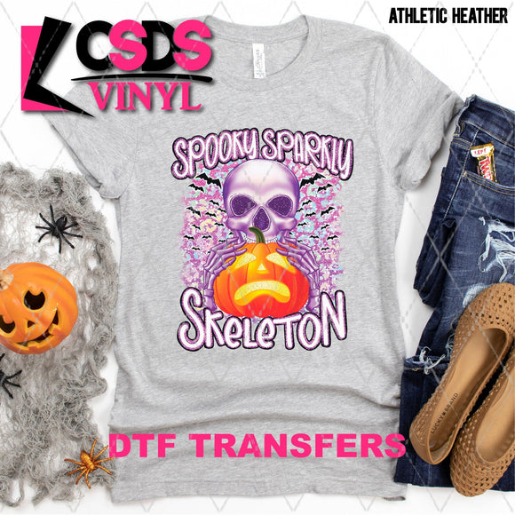 DTF Transfer - DTF004109 Spooky Sparkly Skeleton