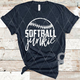 DTF Transfer -  DTF004132 Softball Junkie White